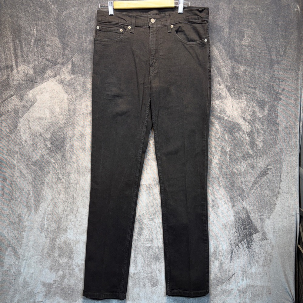 Levi's Jeans Mens 34x34 Black Cotton 511 Slim Fit Mid Rise Solid Stretch Casual